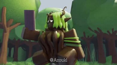 The Treant of Gaia fucks Azoukl, a beautiful elven maiden, in the deepest part of the forest.