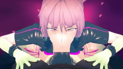 The Case of Nightingale Deep Throat Sucking on a Big Black Beastly Dildo. Dirty Ver