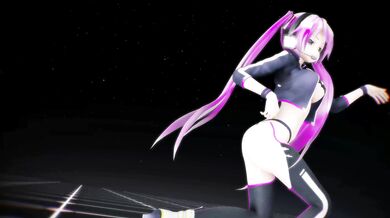 'Miku's Icy Dancing Undressing Hentai Song MMD Video with Pink Hair and Vocaloid!'
