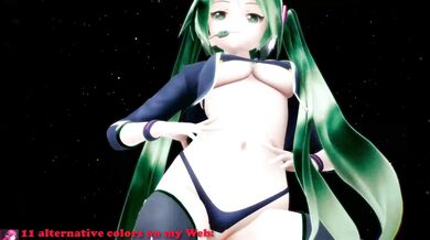 'Miku's Icy Dancing Undressing Hentai Song MMD Video with Pink Hair and Vocaloid!'