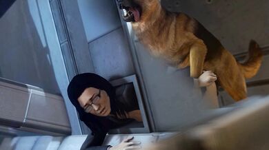 "Miranda's Anal Adventure with Her Best Friend's Dog (in the Loop)"