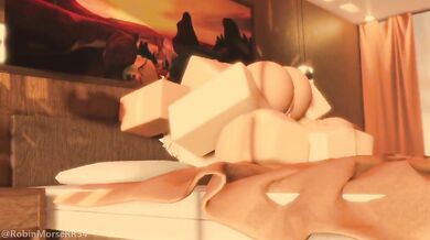 '"Dad" and daughter have quickie sex on the bed (robinmorserr34)'