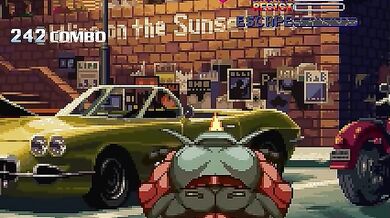 Busty blonde bombshell Senna gets pounded by a giant cock in an intense Mugen Ryona scene with her boss, Birdie.