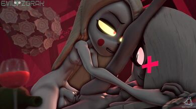 'The Forbidden Love of a Demon and an Angel in the Hazbin Hotel'