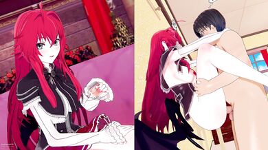 R18 [Shorts] Rias Gremory [High School DxD] With sound �Attention (Sexual Moaning)