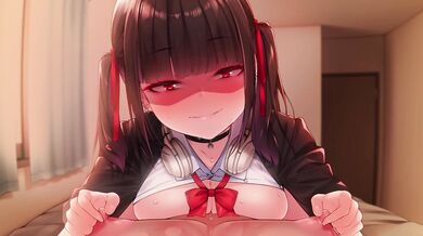 "The Naughty Schoolgirl and Her Kouhai's Gentle Nipple Training with Onsen Honey"