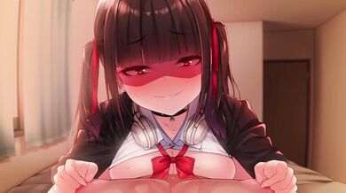 "The Naughty Schoolgirl and Her Kouhai's Gentle Nipple Training with Onsen Honey"