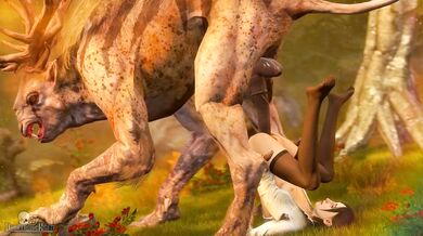 'Sexy Girl Loves Huge Monster Inside Her Vagina: Painful Orgasm Ejaculation'