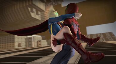 Super Girl and Spidey have a XXXtremely adventurous day together