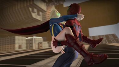 Super Girl and Spidey have a XXXtremely adventurous day together