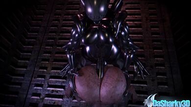 "3D Animated Futa Fucking with a Xenomorph in Blender!"