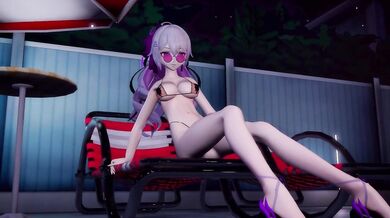 "Summer Heat: Kangxi & Bronya's Insect Poolside Adventure"