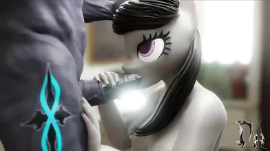 "Blowjob with a pony from the front viewpoint by DeadAir3D."