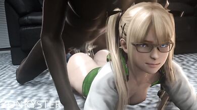 'A horny Marie couldn't resist a quick pronebone before resuming her ZOOM class session with [Zonkyster].'