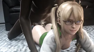 'A horny Marie couldn't resist a quick pronebone before resuming her ZOOM class session with [Zonkyster].'