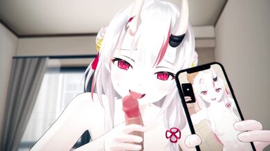 "Robin Hood and Little Red Riding Hood engage in a wild threesome with Ayame Nakiri"