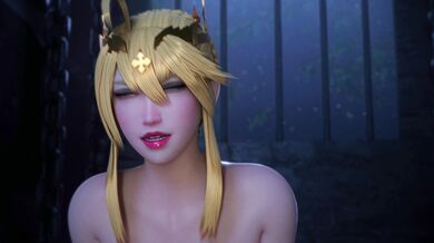 'Horny Artoria Rides Black Bouquetman in No Wanking Version'