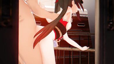 "MILF gets pounded by two young studs!"