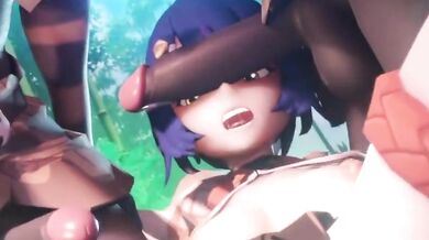 "【Sexy Assistant Does Dirty Work】: Hentai Porn PMV with Genshin Special"