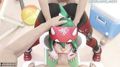 'Tide-turning Tsunami! Huge Cocks Crash Against Kiriko's Beach Body'