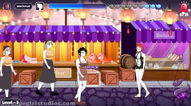 "Horny Night Market Vendors - Level 5"