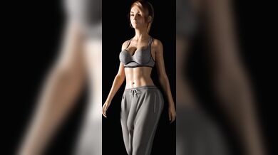 'Gina (futa 3d) - Getting undressed and then dressed to go to the gym - Edit [Serge3dx]'