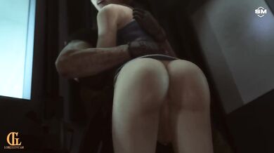 "Hentai Tentacle Ra*pe of Jill Valentine by Lorge Gucas while Standing and Fucking"