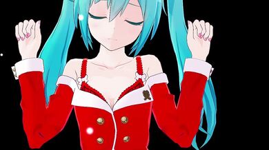 "Hatsune Miku and her Elf Friends Gift-Giving POV Blowjob"