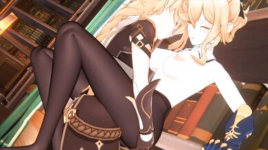 "Jean's Office Pantyhose - Version 4K Ultra HD with Realistic Squirting Animation"