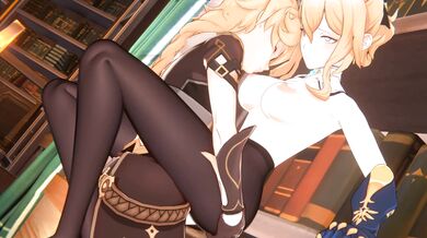 "Jean's Office Pantyhose - Version 4K Ultra HD with Realistic Squirting Animation"