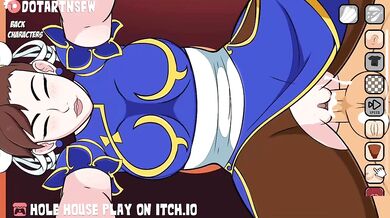 "Chun-Li's Ultra Doggy Style Creampie Drenches the Hole House"