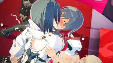 A group of men take turns using a young woman's body as a canvas for their sexual desires, leaving her sore and satisfied after each encounter.