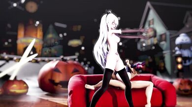 "Two horny teen girls share a wild night of passion!"