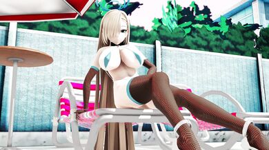The Insect Blue Asuna and Karin Poolside Insects (4k) 08