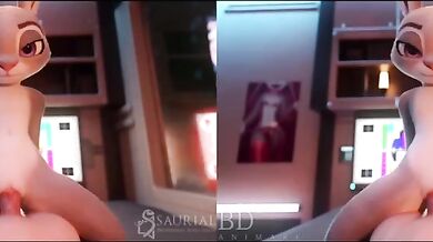 "Piggy Officer Judy Hopps Gets Fucked by Three Horny Men"