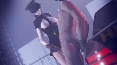 "Sexy Cop Takes Down Suspicious Character, but It’s His Partner Who Steals the Show in this Hot Hentai Video!"