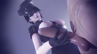 "Sexy Cop Takes Down Suspicious Character, but It’s His Partner Who Steals the Show in this Hot Hentai Video!"