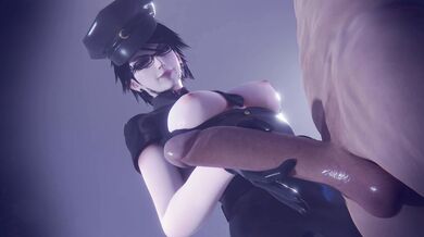 "Sexy Cop Takes Down Suspicious Character, but It’s His Partner Who Steals the Show in this Hot Hentai Video!"