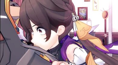 'Sushi-Obsessed Asian Ladyboy Deepthroats a Big Black Dildo while Watching Herself on Camera'