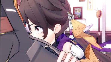 'Sushi-Obsessed Asian Ladyboy Deepthroats a Big Black Dildo while Watching Herself on Camera'