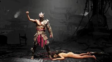 'Bloody Vengeance: Ryona Sex with Naked Kitana'