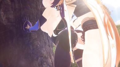 'Busty Mona Gets Fucked Against a Tree by Hoshi-kun, the Little Fox'