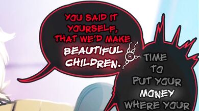 'His big dick can't handle her tight pussy.'