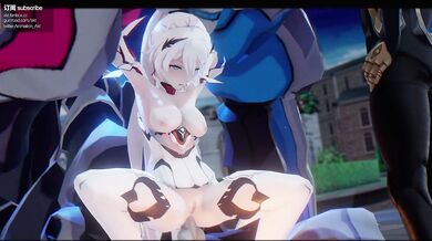 'Sexy Blonde Rides a Big Black Cock in the Ass'