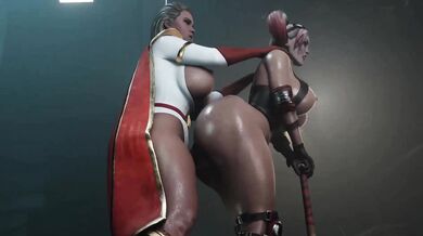"Farting Harley Quinn gets fucked by Supergirl, Futanari style!"