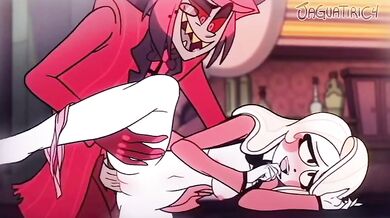 'Sexy Witch Alastor and her Cat, Charlie, Fucking with Jaguatiric4!'