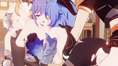 "4K Ultra HD Hentai Anime featuring Aline & Ganyu"
