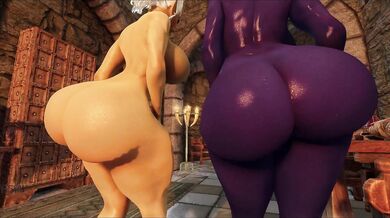 'A Dark Futa Elf Lovingly Rims a Majestic High Elf With Her Juicy Ass'