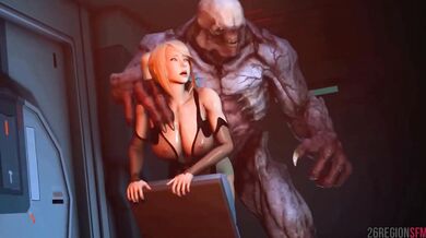 Samus gets fucked by monsters in her own universe!