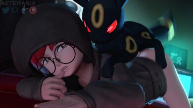 Watch as the sexy Umbreon gets off on satisfying her mistress Penny's needs, in this sensual SFM animation from Aetrix.